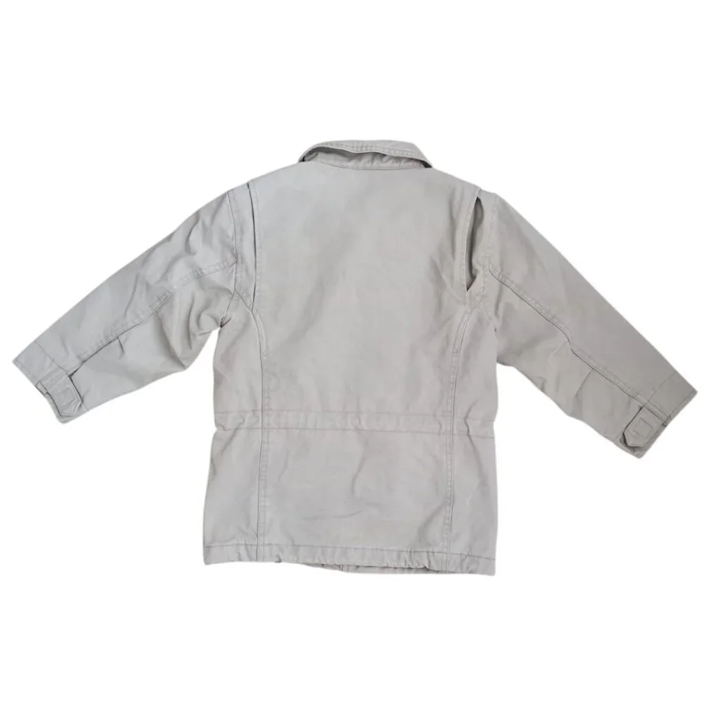 GAP Beige Utility Jacket Kids XS (4) – 100% Cotton Lightweight Coat